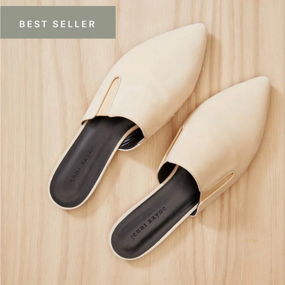 JENNI KAYNE Oiled Leather Mule in Natural/Cream - Picture 5 of 8